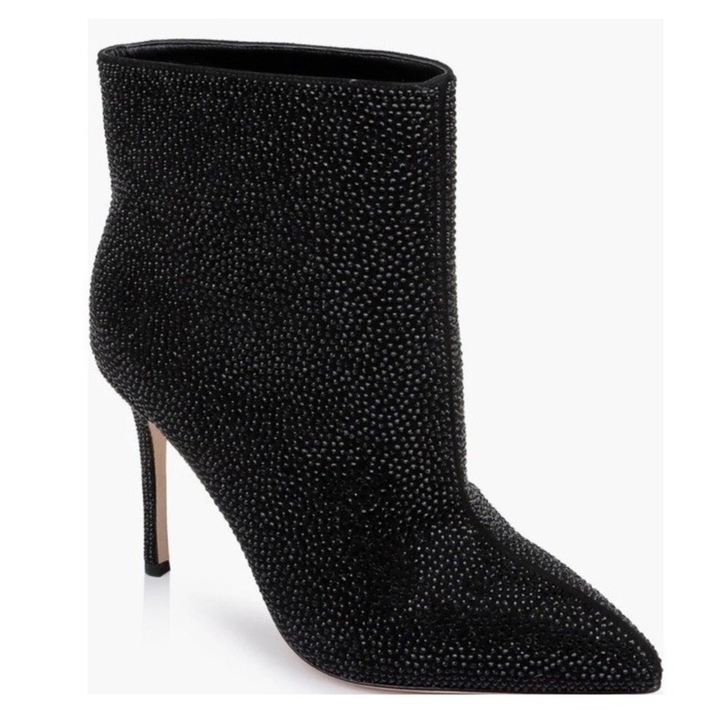 L'Agence Mariette Rhinestone Strassed Ankle Boot Size 11 Stiletto Bootie $495